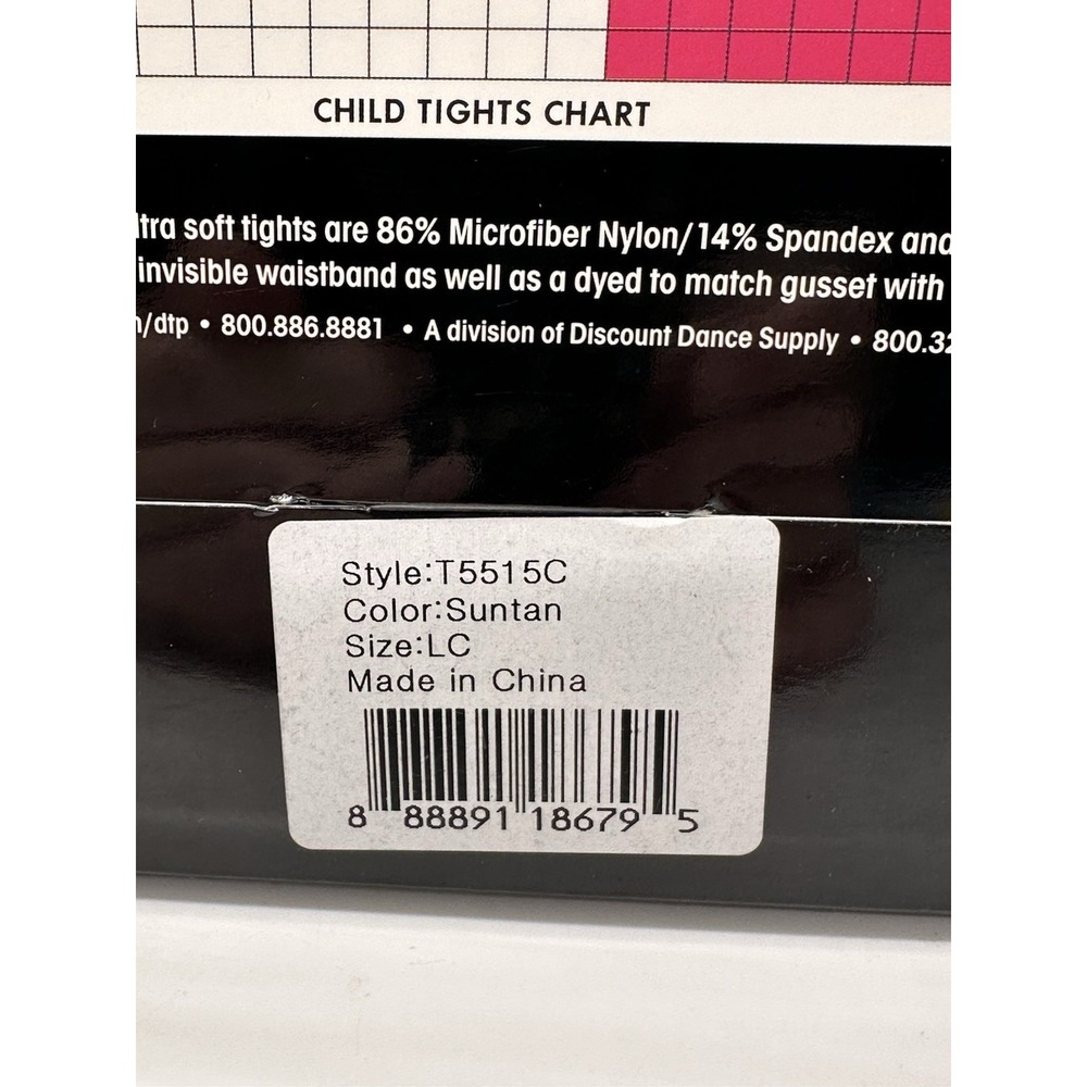 Theatricals For Every Stage Convertible Microfiber Ballet Suntan Tights Size LC‎ - Picture 4 of 4